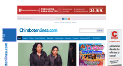 Desktop Screenshot of chimbotenlinea.com