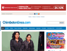 Tablet Screenshot of chimbotenlinea.com